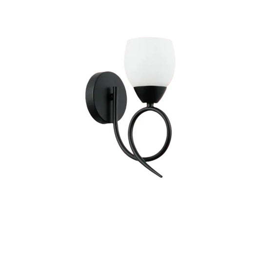 Modern Wall Light with Frosted Glass Shade