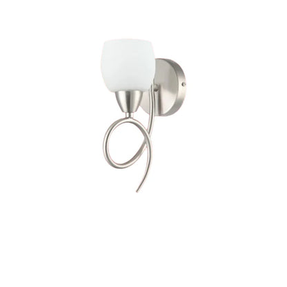 Modern Wall Light with Frosted Glass Shade