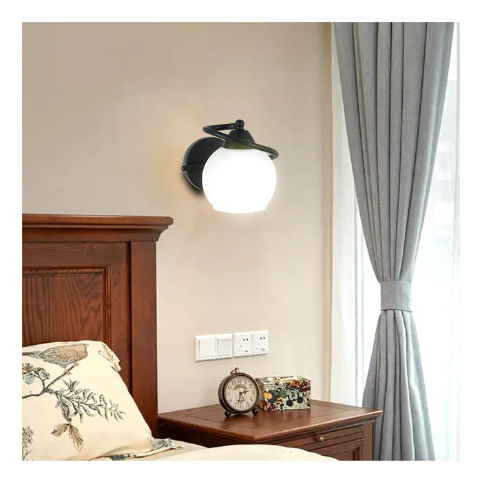 Contemporary Wall Light With Frosted Glass Shade PL 7025-27-01
