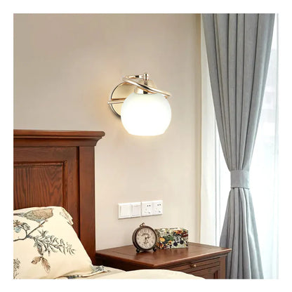 Contemporary Wall Light With Frosted Glass Shade PL 7025-27-01
