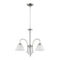 Black/Silver and White 3-Arm Decorative Pendant Lamp