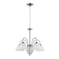 Pendant Lamp – 5-Light Black/Silver Decorative Hanging Fixture