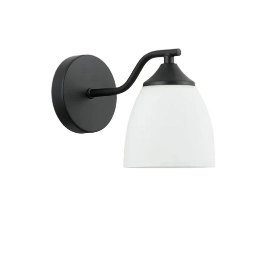 Indoor Modern Matte Wall Light Sconce with Frosted Glass Shade