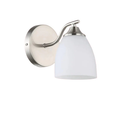 Indoor Modern Matte Wall Light Sconce with Frosted Glass Shade