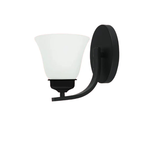 Premium Indoor Wall Light Matte Wall Sconce with Frosted Glass Shade