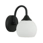 Elegant Silver/black with White Wall Lamp