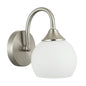 Elegant Silver/black with White Wall Lamp