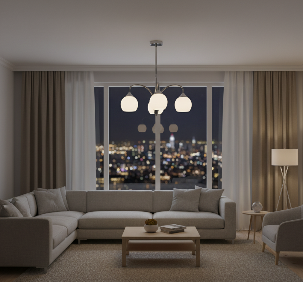 5-Light Pendant Lamp – Graceful Lighting for Modern Interiors (PL 7037-27-05-)