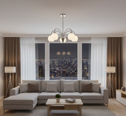 5-Light Pendant Lamp – Graceful Lighting for Modern Interiors (PL 7037-27-05-)