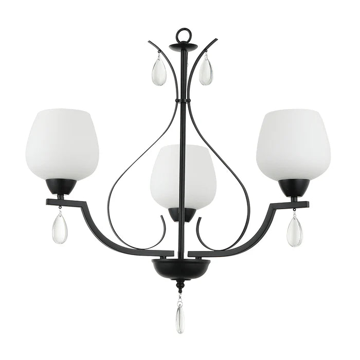 3-Light Frosted Glass Pendant