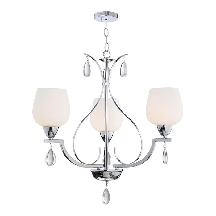 3-Light Frosted Glass Pendant