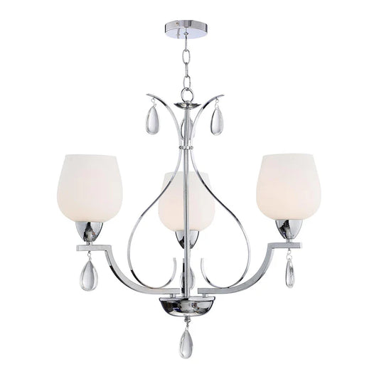 3-Light Frosted Glass Pendant