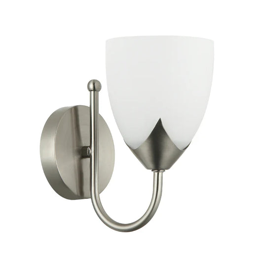 Elegant Silver/Black and White Wall Lamp