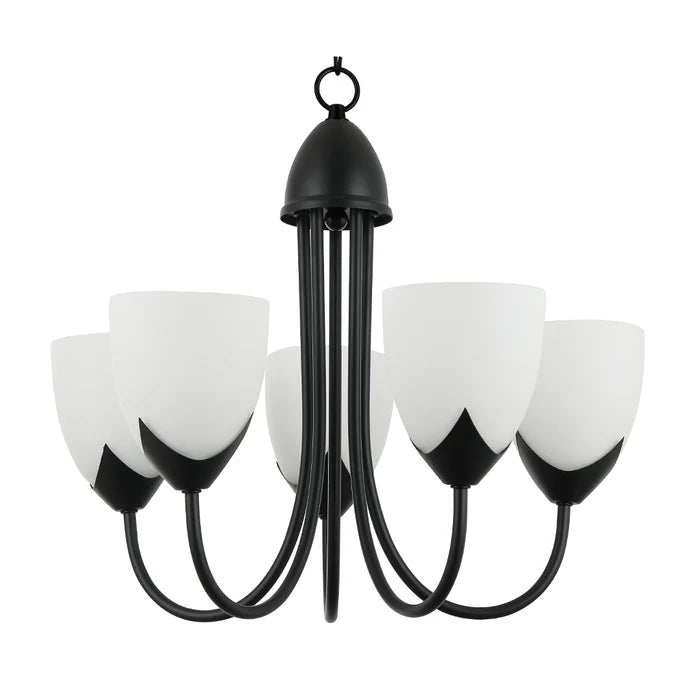 5-Light Pendant Lamp Classic Chandelier Style