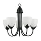 5-Light Pendant Lamp Classic Chandelier Style