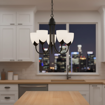 5-Light Pendant Lamp Classic Chandelier Style (PL 7047-27-05-)