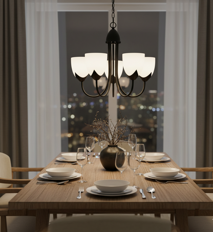 5-Light Pendant Lamp Classic Chandelier Style (PL 7047-27-05-)