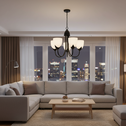 5-Light Pendant Lamp Classic Chandelier Style (PL 7047-27-05-)