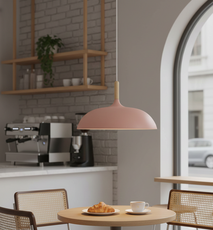 Soft Matte Pink Dome Ceiling Light (PL 7684-PK)