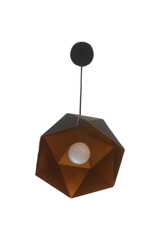 Modern Geometric Pendant Light (PL 7825-01-BK)