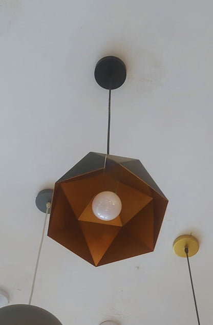 Modern Geometric Pendant Light (PL 7825-01-BK)