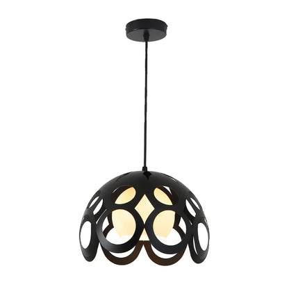 Black Orbital Cage Pendant Lamp (PL 7909-BK)