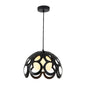 Black Orbital Cage Pendant Lamp (PL 7909-BK)