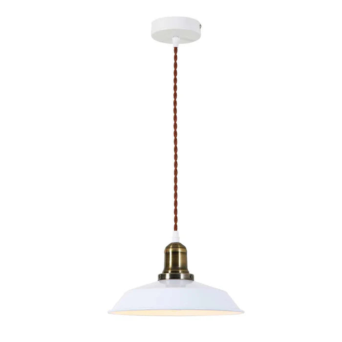 Minimalist White Dome Pendant Light