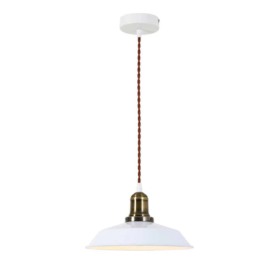 Minimalist White Dome Pendant Light