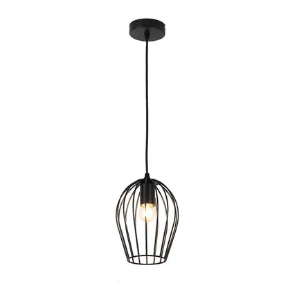 Cage Dome Pendant Light (PL 7915-BK)
