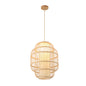 Bamboo Pendant Lamp – Oval Woven Design (PL WD25-25)
