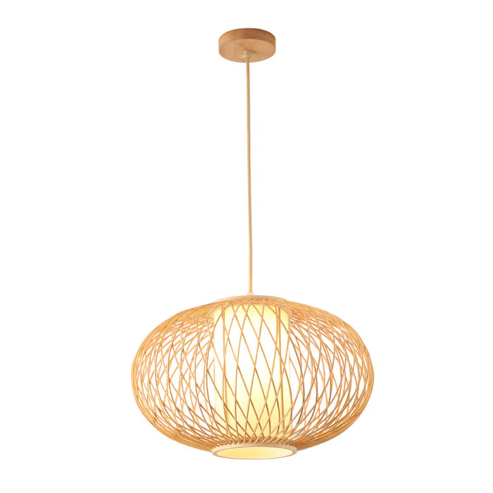 Bamboo Pendant Lamp – Round Woven Globe (PL WD25-26)