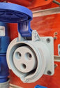 32A 3Pin Industrial Panel Mounted Socket