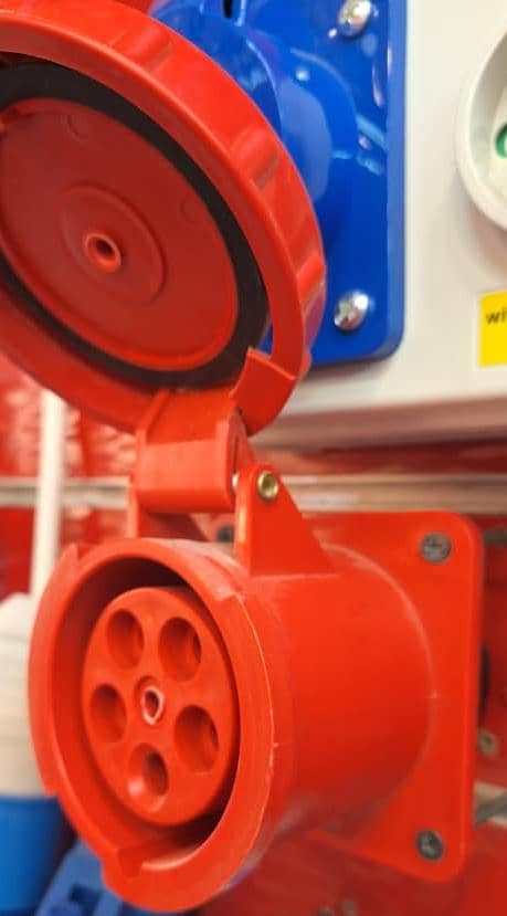 63A 5Pin Industrial Panel Mounted Socket