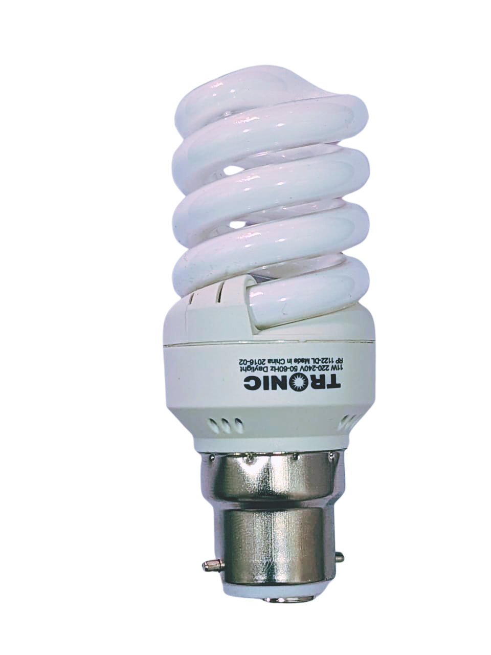 11W Spiral Bulb (E22-Pin) - Energy Saver