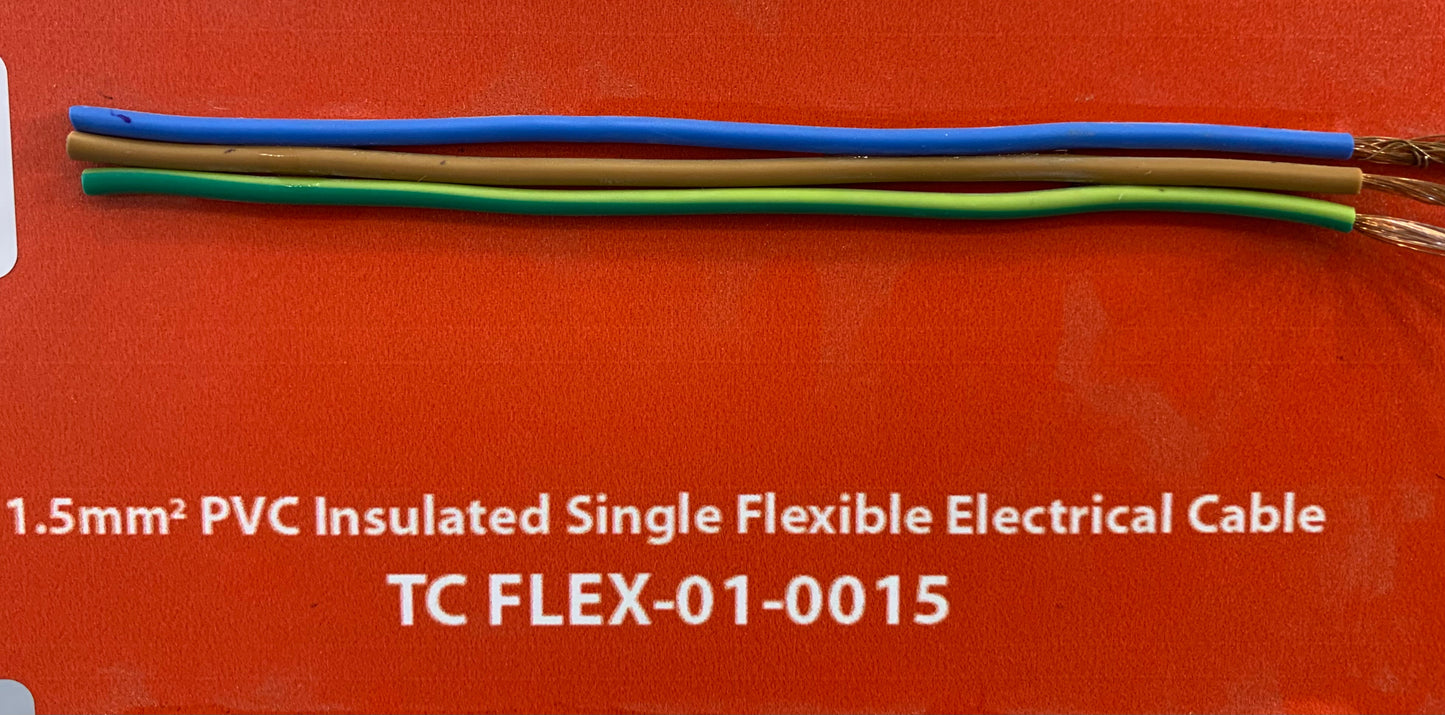 1.5mm 1Core Flexible Power Cable - (Per m)