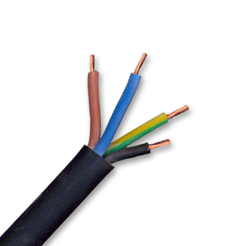 0.5mm 4Core Flexible Power Cable - Per m (MT FLEX-04-0005-)