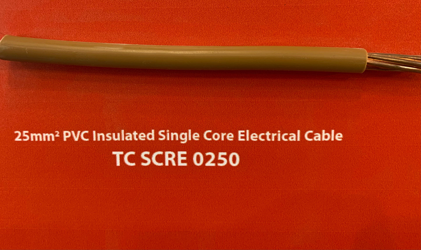 25mm Single Core Power Cable - (Per m)