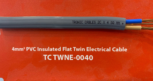 4mm Twin Power Cable - (Per m)