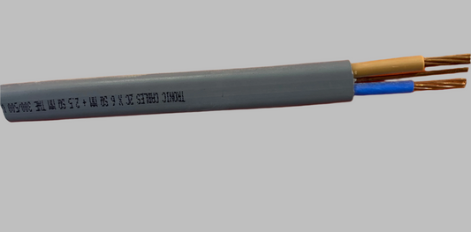 6mm Twin Power Cable - (Per m)