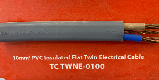 10mm Twin Power Cable - (Per m)