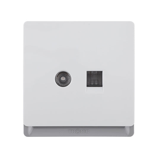 Premium CAT6 Single Data Outlet w/TV Socket - TD Range