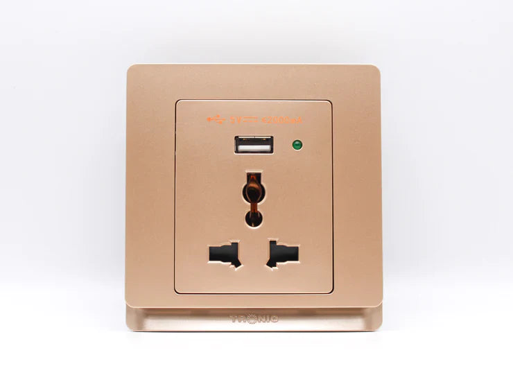 Premium Single Outlet W USB - TD Range