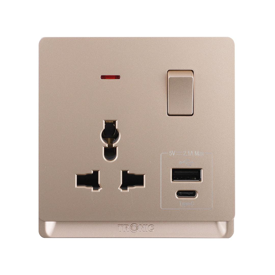 Premium Universal Single Outlet w/USB - TD Range