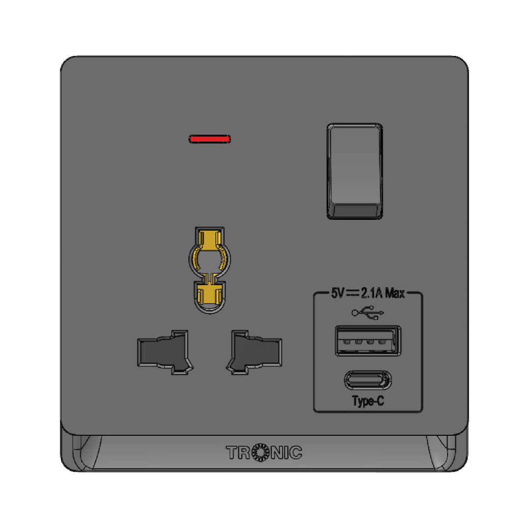 Premium Universal Single Outlet w/USB - TD Range