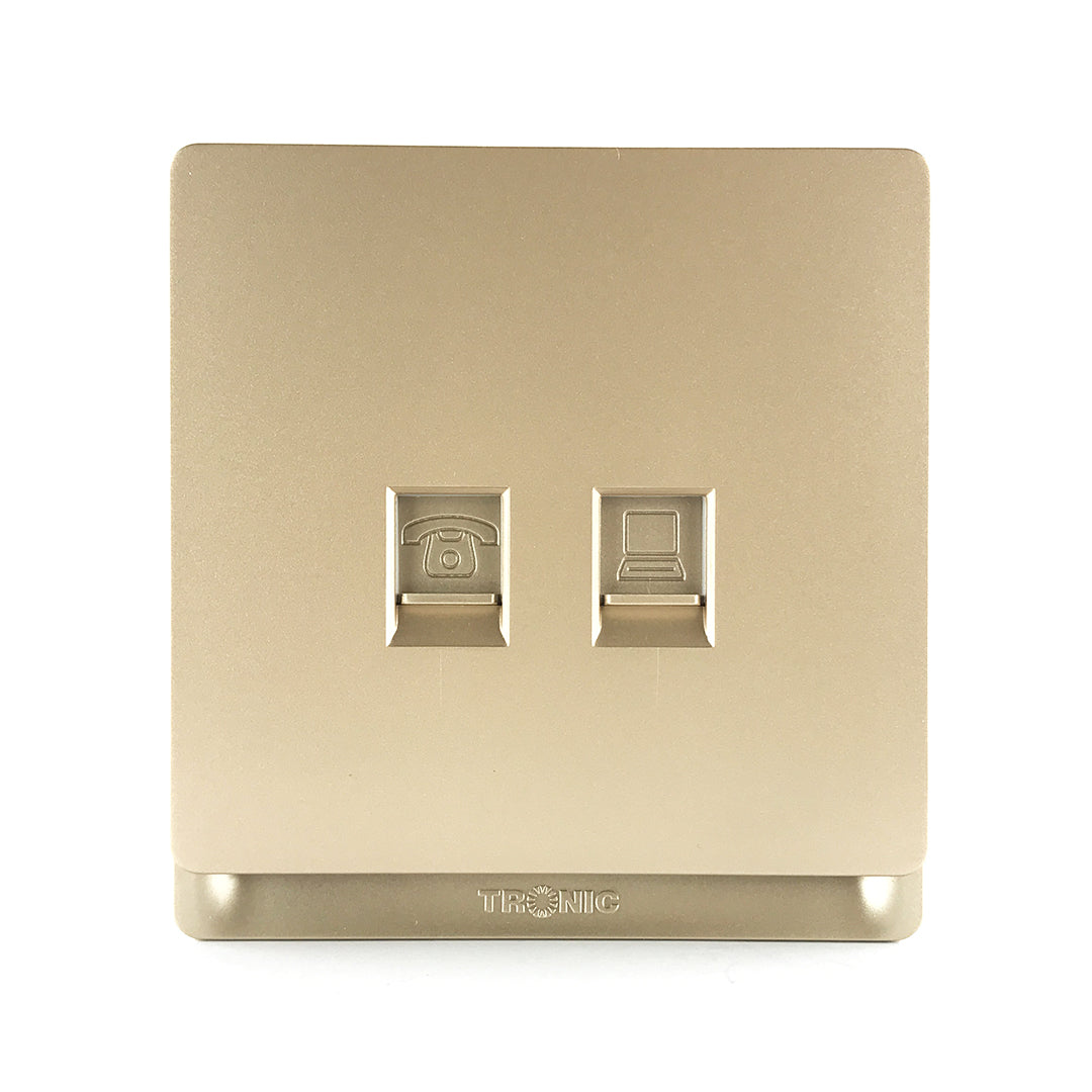Premium Tel and PC Single Outlet - TD Range