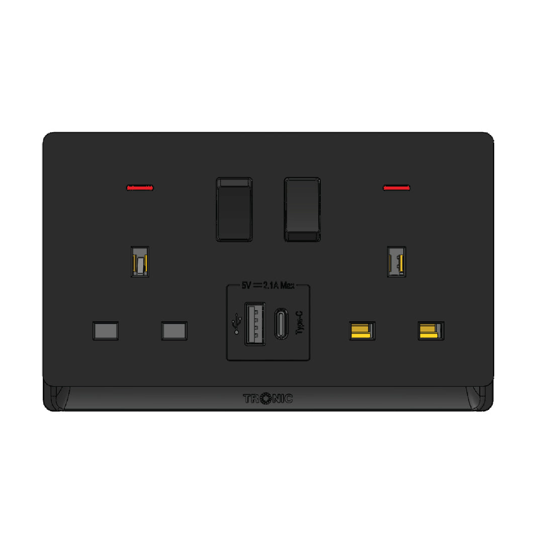 Premium Double Outlet w/USB - TD Range