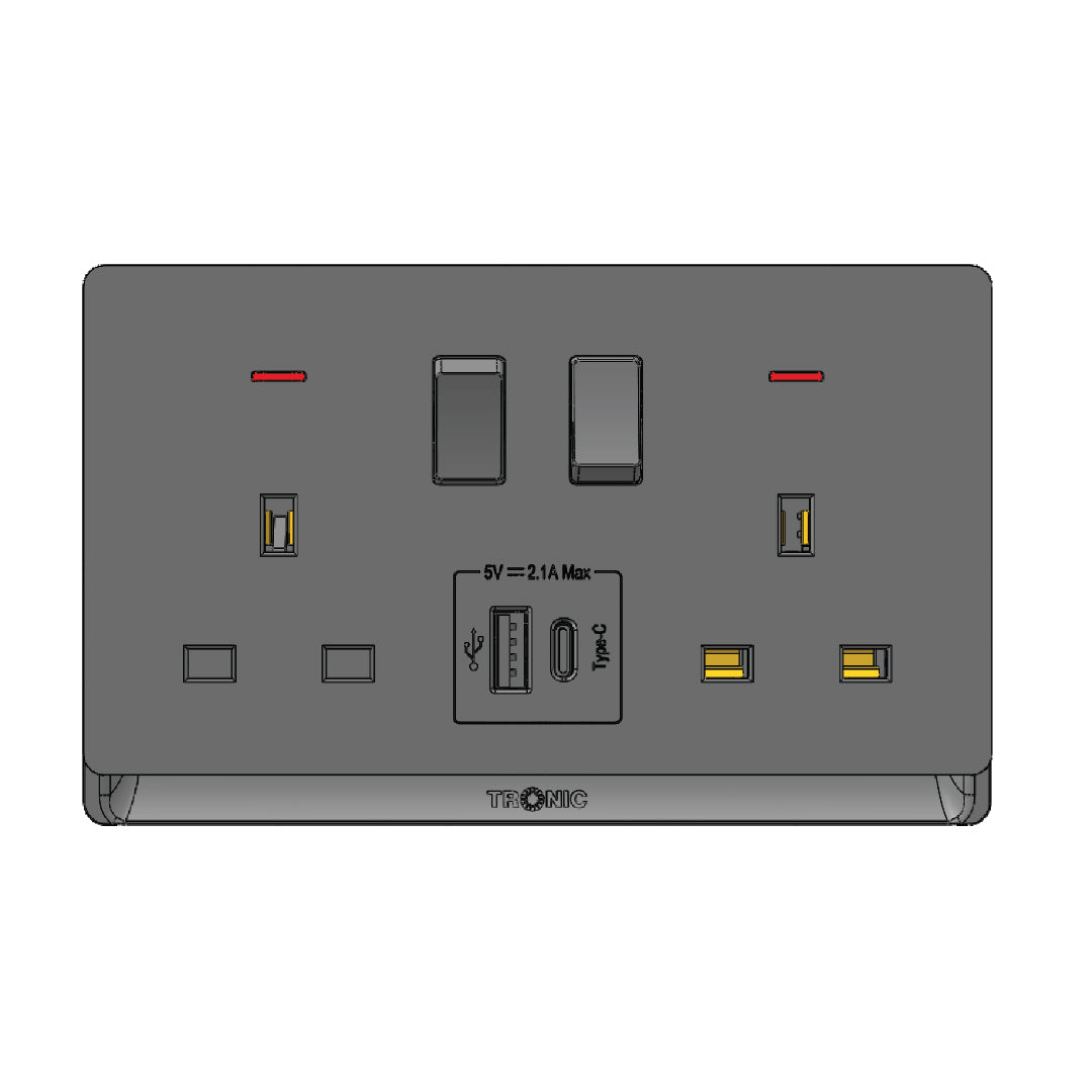 Premium Double Outlet w/USB - TD Range