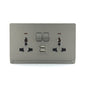 Premium Universal Double Outlet W USB - TD Range