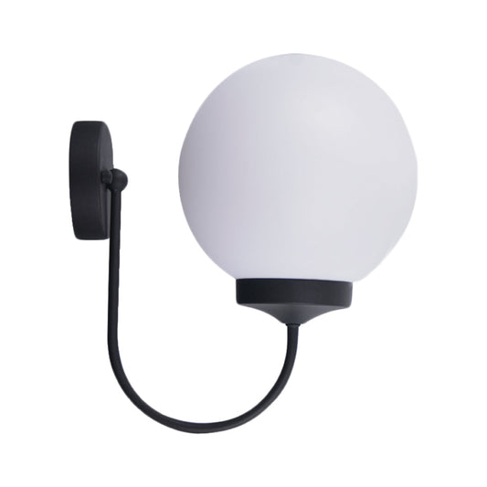 U-Shaped Black Globe Wall Light (TG GLBU-20-10-8)